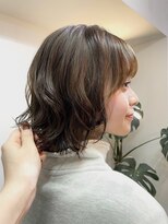 アル 心斎橋(alu)&nbsp;オリーブグレー/小顔に見せるヘア/ココアベージュ