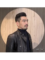 ピヴォヘアー(pivo hair)&nbsp;メンズカット　スリックバック　アイビースタイル