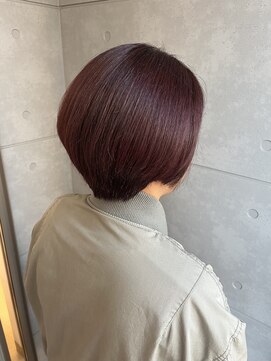 オル(Olu) グラボブ／ワインレッド×パープル