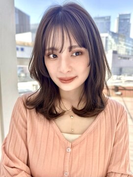 バイオレットジェム(Violet`jem) 鎖骨ミディ/くびれヘア/レイヤーカット/ショコラブラウンKA-6