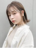 小顔 似合わせカット メルティーカラー ウェーブミディアム