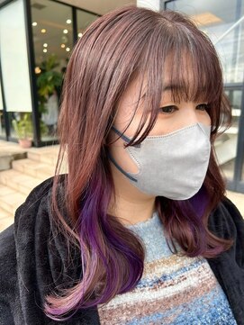 ヘアーアンドエステ ハラダ 滝ノ水店(Hair&Esthe Harada) デザインインナーカラー/ミックスカラー