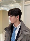 MEN'SHAIRアッシュブラックベリーショートダークブラック