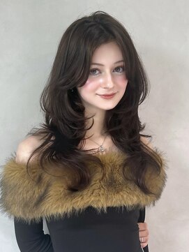 リアン バイ キートス(Lien by kiitos) ハッシュカット×シアーグレージュ