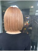 #ベージュ #ショコラ #ミルクティー #ダブルカラー #ボブ