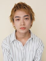 エルマノ 仙川(L mano)&nbsp;〈k5〉メンズパーマブリーチフェードツーブロックスパイラル