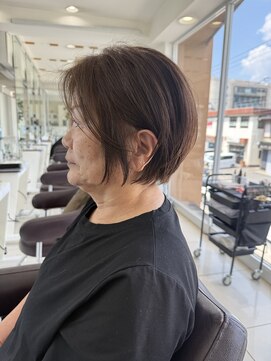 ハピネス 西大寺店(Happiness) 【50代・60代奈良】艶ショートボブ/髪質改善/ミセス/白髪ぼかし