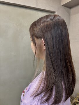 ファビ 渋谷(Fab) くびれヘア/暗めカラー/アプリコットオレンジ/縮毛矯正