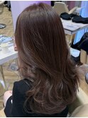 暗めカラー/韓国レイヤー/マロンベージュ/くすみベージュ/銀座