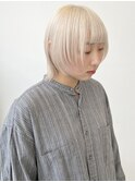 黒髪小顔クラゲヘアーオリーブグレーココアベージュ