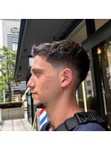 爽やかローフェードメンズショート