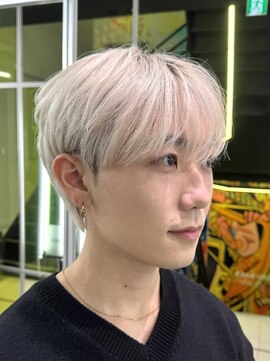 ノラキチジョウジ(NORA KICHIJOJI) メンズ韓国マッシュホワイトブロンドワックスなし