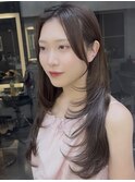 メルティカラーフェミニンロング似合わせカットレイヤーカット