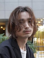 フィフス 渋谷(fifth)&nbsp;渋谷/スパイラルパーマ/メンズミディアム/毛流れセンターパート
