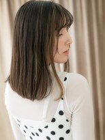 モッズヘア 越谷(mod's hair)&nbsp;フェイスフレーミンググレージュ艶感ストレートX越谷30代40代