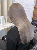 ハイトーンミルクティーグレージュブリーチケアブリーチ岡山駅