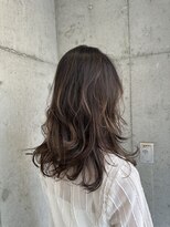 キャンバスアニュー 川崎(canvas anew.) 毛先だけブリーチグレージュカラー