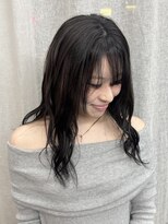 シベルバレー 横浜(sibell)&nbsp;セミロングレイヤーカット顔周りレイヤーウルフハッシュカット