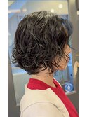 丸みショートボブ/顔周りカット/20代30代40代50代/前髪/大宮