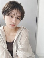 ユウル 横浜(juhl.)&nbsp;ハンサムショートオリーブグレージュシースルーバング横浜横浜駅