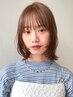 【鈴木限定】似合わせカット+透明感カラー　顔周り/ボブミディアム　￥17300→