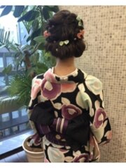 浴衣ヘアセット