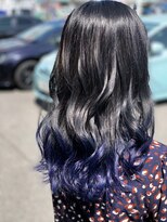 カフネ(KAHUNE)&nbsp;裾カラー【ネイビーブルー】