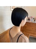 shortbob◎ぶつ切りボブ/暗髪/透明感カラー