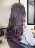 【毛先ダブルカラー】透明感アッシュからヴァイオレット