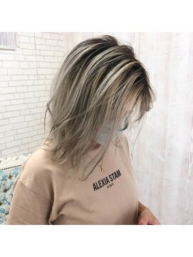 ラッズプラスエイチ(Lads+h) バレイヤージュ ホワイトベージュ