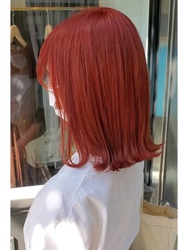 ヘアーアイスカルテット(HAIR ICI QUARTET) ブラッディオレンジカラー ブリーチ１回