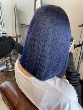 タイドヘアー 高槻店(TIDE HAIR) ネイビーカラー