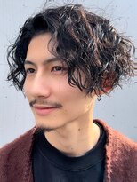 2.30代に人気◎大人のルードヘア波巻きツイストスパイラルパーマ