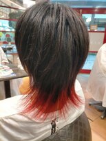 ヘアーズ ベリー 川西店(hairs BERRY) ウルフ×襟足ファイヤー