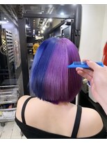 ゾーマ(ZOUMA) 艶々ツートンカラー ピンク × ブルー