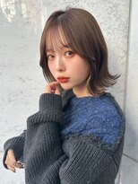 ジーナ 浦安(Zina)&nbsp;髪質改善＊ふわ前髪レッドブラウン＊美髪 【Zina 浦安】