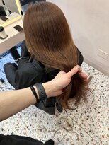 ボタン シブヤ(VOTAN SHIBUYA)&nbsp;韓国ヘア/艶感カラー/くびれヘア/ピンクベージュ