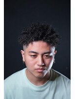 クロイル(men's only salon QULOYLE)&nbsp;スパイキーショートアフロ