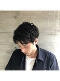 ハーフアップバングソフトスパイラル