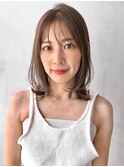 デジタルパーマ愛されうる艶髪ウェーブミディアム外ハネボブ