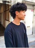 マッシュウルフパーマ