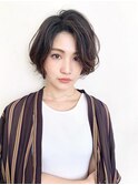 《前髪長め　ショートボブ》牧野