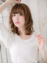 ルナス 福岡天神(LUNAS) 天神/髪質改善/ふんわりレイヤー☆ミディアムe