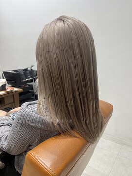 ネイロ 錦糸町(NeiRo) 魅力倍増カールセミディシアーカラーダークアッシュショートヘア