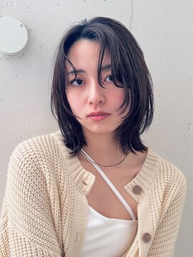 ビーチ(BEACH) フェイスレイヤーボブブラウンカラー