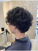 プードルパーマ ポップコーンパーマ スパイラルパーマ メンズ