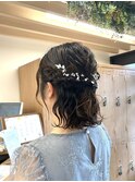 ハーフアップふわふわヘアセット《西新店》