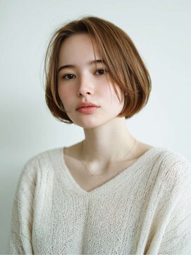 シェル 吉祥寺(shell) くびレイヤーエモージュグレージュカラーくびれショート/吉祥寺