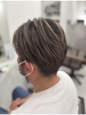 メンズハイライトバレイヤージュメッシュ