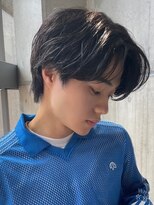 エルマノ 仙川(L mano)&nbsp;〈k27〉メンズパーマブリーチフェードツーブロックスパイラル